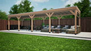 Douglas overkapping Verando, , 300*1100cm